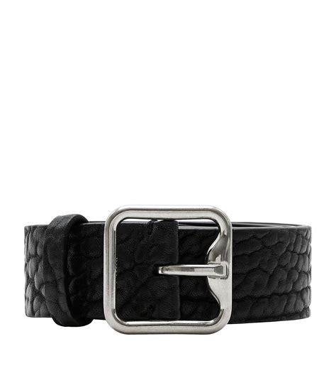 burberry george honey leather belt brass|Leather B Buckle Belt in Black/gold .